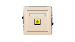 DECO Mechanizm gniazda światłowodowego/optycznego pojedynczego beżowy 1DGOP-1