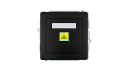 DECO Mechanizm gniazda światłowodowego/optycznego pojedynczego czarny mat 12DGOP-1