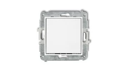 Mechanizm łącznika schodowego (jeden klawisz bez piktogramu) biały MWP-3.1