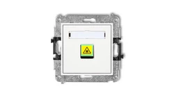 MINI Mechanizm gniazda światłowodowego/optycznego pojedynczego biały MGOP-1