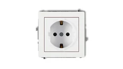 Mechanizm gniazda pojedynczego z uziemieniem SCHUKO 2P+Z (przesłony torów prądowych) MGP-1sp