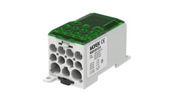 Blok dystrybucyjny - rozdzielczy OJL280A zielony we: 1xAl/Cu 35-120 wy: 2x6-35mm2/5x2,5-16mm2/ 4x2,5-10mm2 1000V MAB1281G10