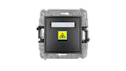 MINI Mechanizm gniazda światłowodowego/optycznego pojedynczego grafitowy 11MGOP-1