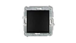 MINI Mechanizm łącznika schodowego (jeden klawisz bez piktogramu) 12MWP-3.1 czarny mat