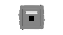 Mechanizm gniazda multimedialnego pojedynczego bez modułu (standard Keystone) 27DGM-1P