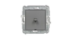 MINI Mechanizm łącznika schodowego w stylu amerykańskim (jeden klawisz bez piktogramu) szary mat 27MWPUS-3.1