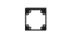 Ramka pośrednia do gniazd bryzgoszczelnych z uziemieniem SCHUKO czarny mat 12MRPB-1s