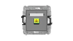 MINI Mechanizm gniazda światłowodowego/optycznego pojedynczego szary mat 27MGOP-1