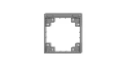 Ramka pośrednia do gniazd bryzgoszczelnych z uziemieniem SCHUKO szary mat 27MRPB-1s