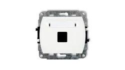 TREND Gniazdo komputerowe pojedyncze bez modułu biały GK-1p PT-GN-TR-67-00-ND-00