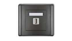 FLEXI Ładowarka USB pojedyncza 5V 2A grafitowy 11FCUSB-3 GN-FL-78-01-30-00-00