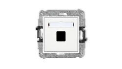 Mechanizm gniazda multimedialnego pojednczego bez modułu (standard Keystone) MGM-1P