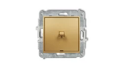 MINI Mechanizm łącznika schodowego w stylu amerykańskim (jeden klawisz bez piktogramu) złoty 29MWPUS-3.1