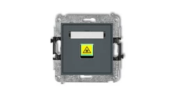 MINI Mechanizm gniazda światłowodowego/optycznego pojedynczego grafitowy mat 28MGOP-1