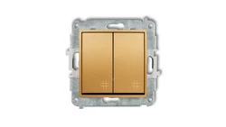 MINI Mechanizm łącznika podwójnego krzyżowego złoty 29MWP-66