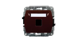 TREND Gniazdo komputerowe pojedyncze bez modułu brązowy 4GM-1p PT-GN-TR-67-04-ND-00