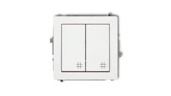 Mechanizm łącznika podwójnego krzyżowego biały DWP-66