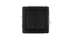 Mechanizm łącznika podwójnego krzyżowego czarny mat 12DWP-66