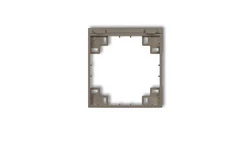 Ramka pośrednia do gniazd bryzgoszczelnych z uziemieniem SCHUKO czekoladowy 49MRPB-1s