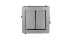 Mechanizm łącznika podwójnego krzyżowego srebrny metalik 7DWP-66