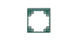 Ramka pośrednia do gniazd bryzgoszczelnych z uziemieniem SCHUKO szmaragdowy 51MRPB-1s