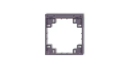 Ramka pośrednia do gniazd bryzgoszczelnych z uziemieniem SCHUKO wrzosowy 50MRPB-1s