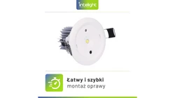 Oprawa sieciowo-awaryjna podtynkowa STARLET WHITE II LED SO 300 SA 3H MT IP20 / 92064