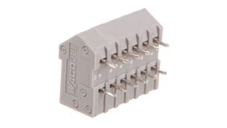 Listwa zaciskowa do płytek drukowanych 6-biegunowa szara raster 2,5mm 218-106 /70szt./