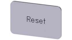 Etykieta samoprzylepna 17.5x27mm srebrna inskrypcja /Reset/ SIRIUS ACT 3SU1900-0AD81-0DU0