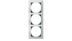 Vestra Ramka potrójna szkło IP20 srebrny 3873-63