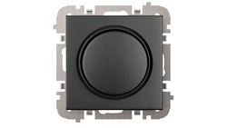 Vestra Ściemniacz LED obrotowy bez ramki podtynkowy IP20 czarny 3807-19