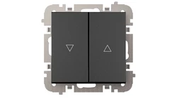 Vestra Łącznik żaluzjowy bez ramki podtynkowy IP20 czarny 3816-19