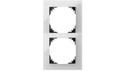 Vestra Ramka podwójna szkło IP20 biały 3872-62