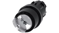 Przełącznik z kluczem 22mm tworzywo 2 poz 0I Ronis nr 455 klucz w poz O SIRIUS ACT 3SU1000-4CC01-0AA0