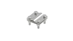 Złącze uniwersalne 3-elem. 57x57 bednarka-pręt16 stal nierdzewna 14.5 V4A 91400555