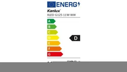 Żarówka LED E27 XLED G125 11W-WW 1520lm 2700K barwa ciepła 33511