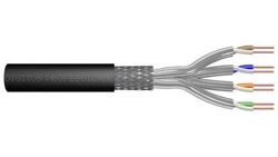 Kabel teleinformatyczny S/FTP kat.7 PE zewnętrzny suchy czarny Fca DK-1741-V-05-OD /50m/