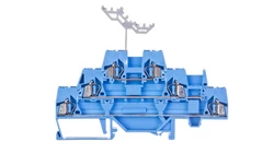 Złączka szynowa 3-piętrowa L / L / L 2,5mm2 niebieska 280-551 /40szt./