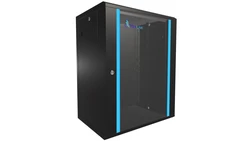 Szafa rack montowana na ścianie Extralink 15U 600x450 Czarna