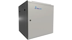 Szafa rack montowana na ścianie, drzwi blaszane pełne Extralink 12U 600x600 ASP Szara