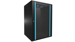 Szafa rack montowana na ścianie Extralink 18U 600x600 Czarna