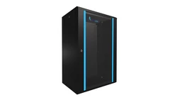 Szafa rack montowana na ścianie Extralink 18U 600x450 Czarna