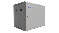 Szafa rack montowana na ścianie, drzwi blaszane pełne Extralink 9U 600x450 ASP Szara