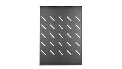 Półka 19, 472x352mm, mocowana punktowo, do szaf o głębokości 600mm Extralink 1U 350mm Czarna