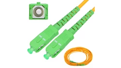 Patchcord Jednomodowy, Simplex, G.657A1, 3mm, 0,5m Extralink SC/APC-SC/APC