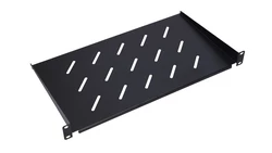 Półka 19, do szaf wiszących Extralink 1U 350mm Czarna