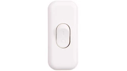 Wyłącznik kołyskowy przelotowy, 2-torowy, 2,5A, 250V WK-2P BIAŁY W-97747