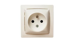 OTEO Gniazdo pojedyncze z/u 16A z przesłonami białe 086027