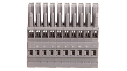 Gniazdo X-COM 1-przewodowe 10-biegunowe szare 769-110 /25szt./