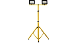 Projektor LED na statywie żółty 2x30W 2x2350lm IP65 6400K SL-S01